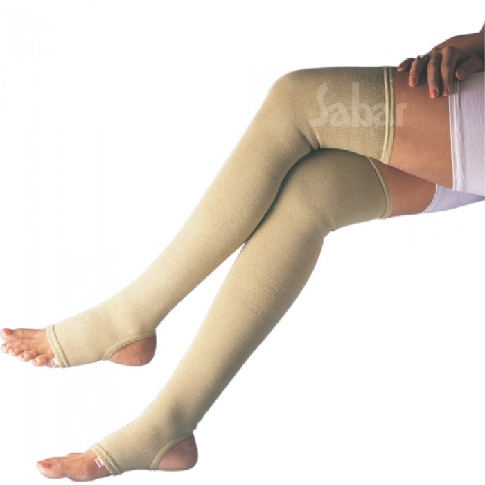 Sorgen Classique (Lycra) Class II Knee Length Medical Compression Stockings  for Varicose Veins Medium Beige: Buy pouch of 2.0 units at best price in  India | 1mg